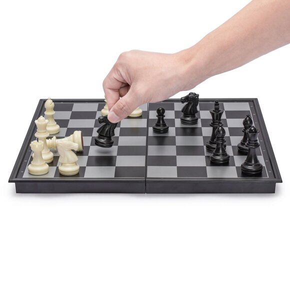Travel Magnetic Chess and Checkers 2 in 1 Set - Picture 3 of 5